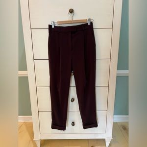 COS Women Sz 4 Pants High Waist Crop Purple